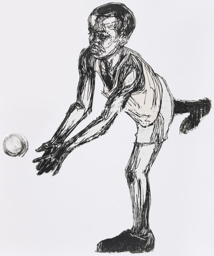 Boys Playing Baseball, Catcher