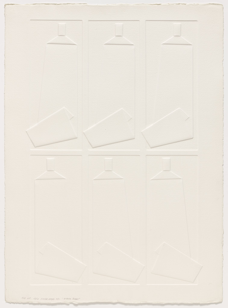 White Tubes from Made in USA, Omar Rayo, 1963, published 1964