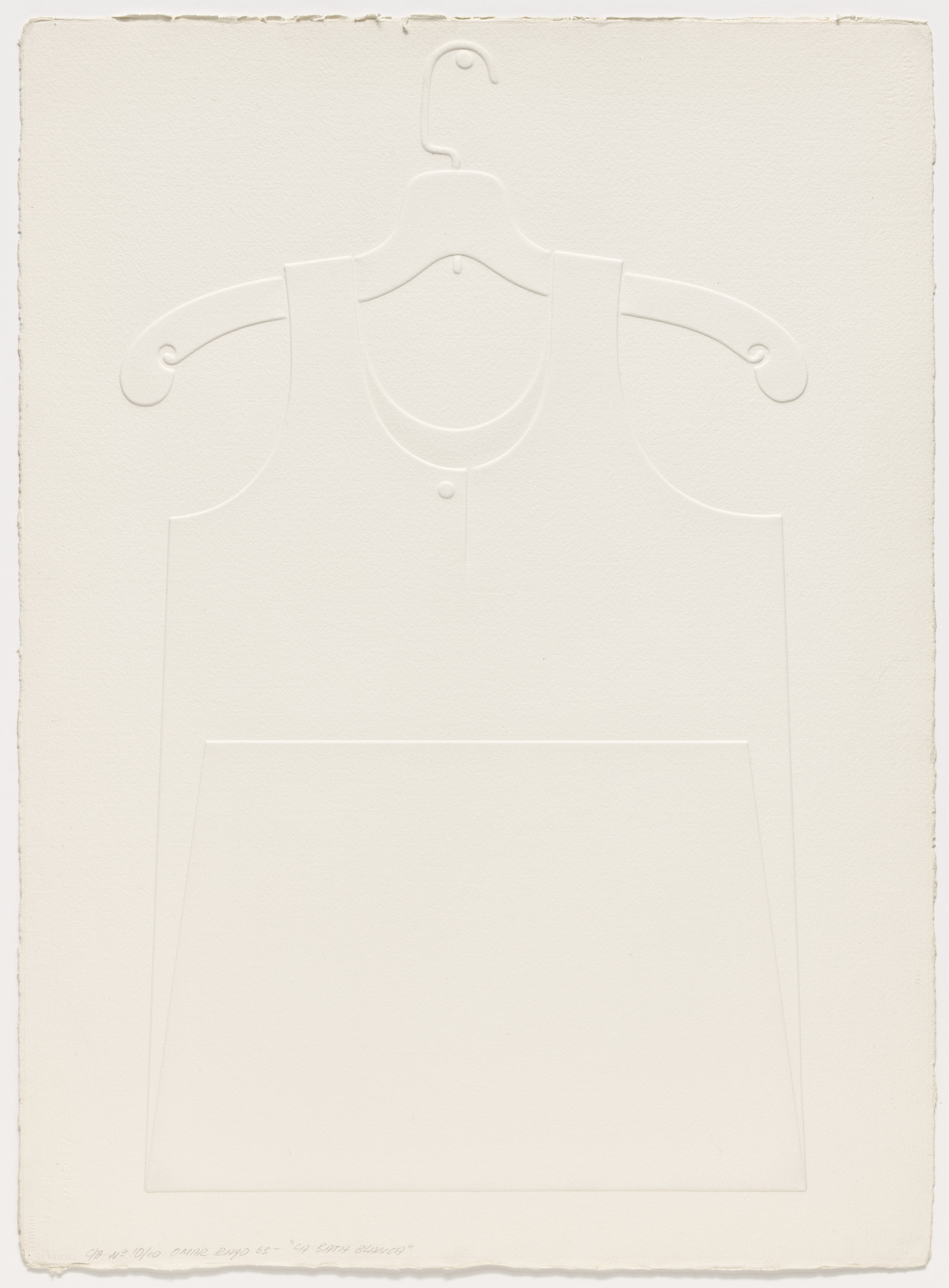 Omar Rayo. The White Dress (La Bata Blanca) from Made in USA
