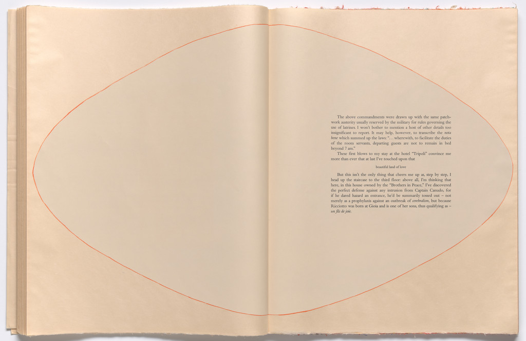 Double page in-text plate (folios 38 and 39) from THE DEPARTURE OF THE ARGONAUT, Francesco Clemente, 1983-86