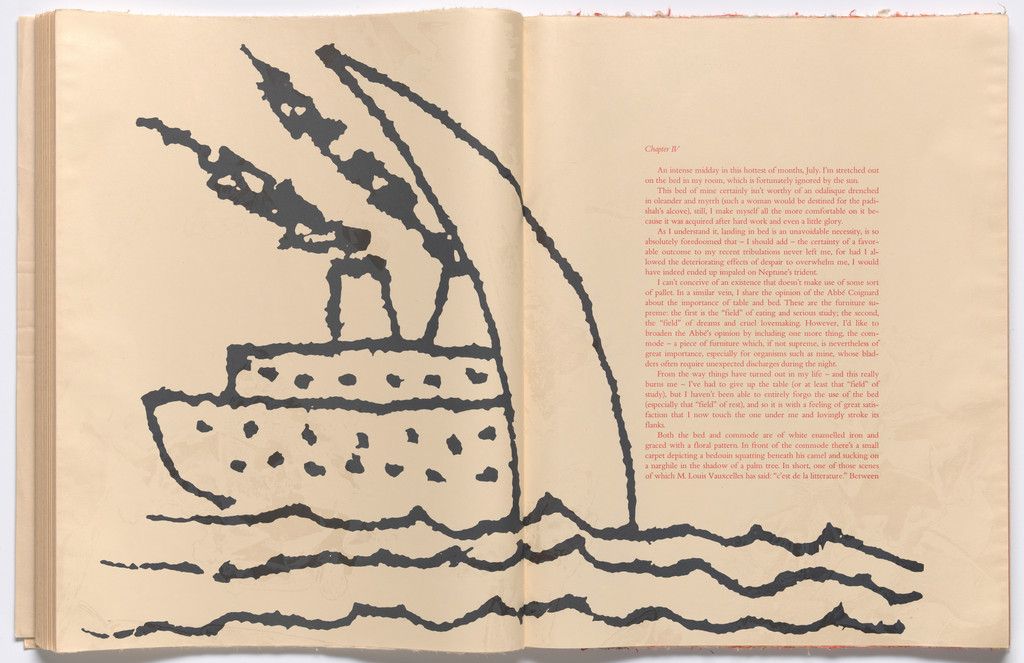 Double page in-text plate (folios 40 and 41) from THE DEPARTURE OF THE ARGONAUT, Francesco Clemente, 1983-86