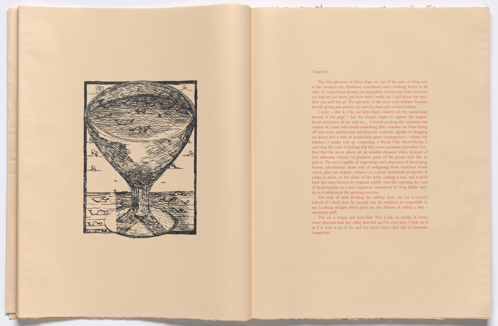 Plate (folio 14) from THE DEPARTURE OF THE ARGONAUT, Francesco Clemente, 1983-86