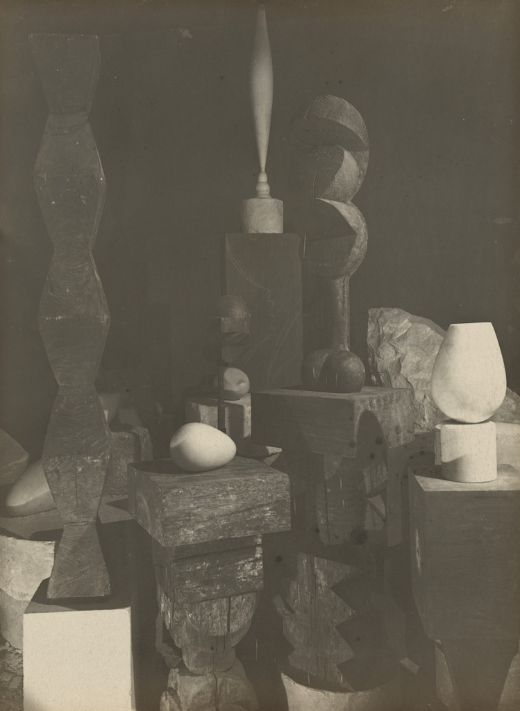 Untitled (View of the Studio with Endless Column, Beginning of the World, Adam and Eve, Bird in Space, and Torso of a Young Girl)