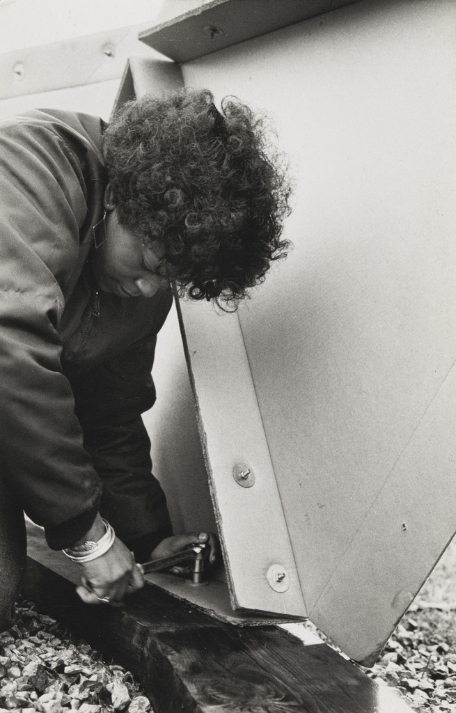 Photograph from the book CHARAS: The Improbable Dome Builders (1973)