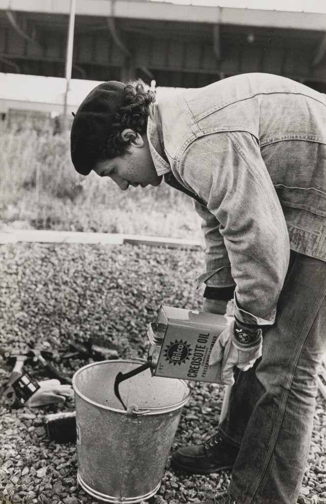 Photograph from the book CHARAS: The Improbable Dome Builders (1973)