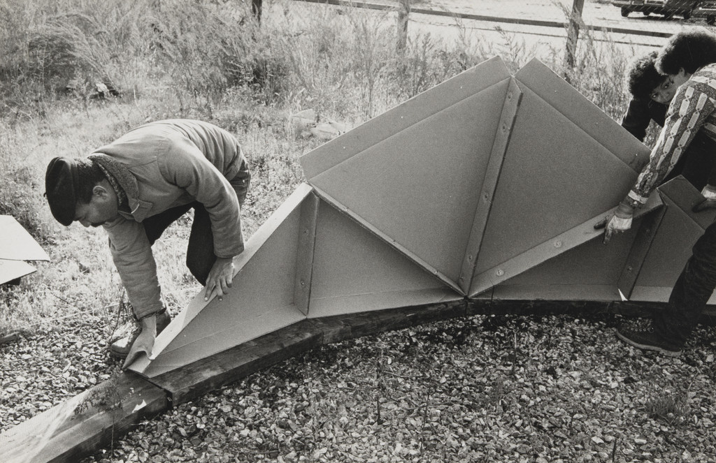 Photograph from the book CHARAS: The Improbable Dome Builders (1973)