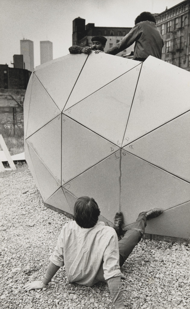Photograph from the book CHARAS: The Improbable Dome Builders (1973)