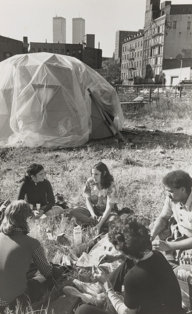 Photograph from the book CHARAS: The Improbable Dome Builders (1973)