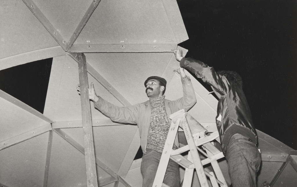 Photograph from the book CHARAS: The Improbable Dome Builders (1973)