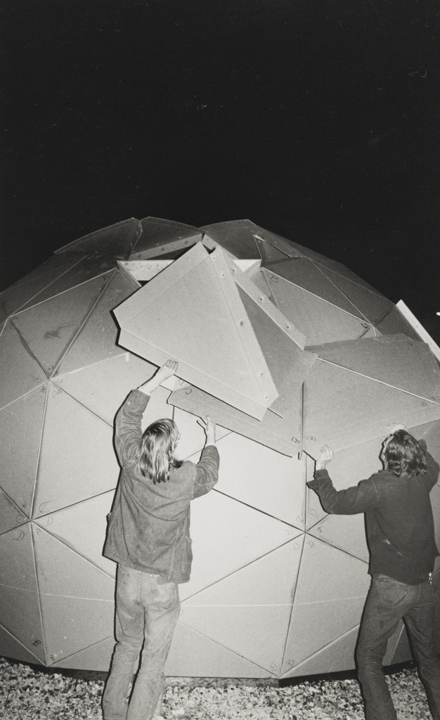 Photograph from the book CHARAS: The Improbable Dome Builders (1973)