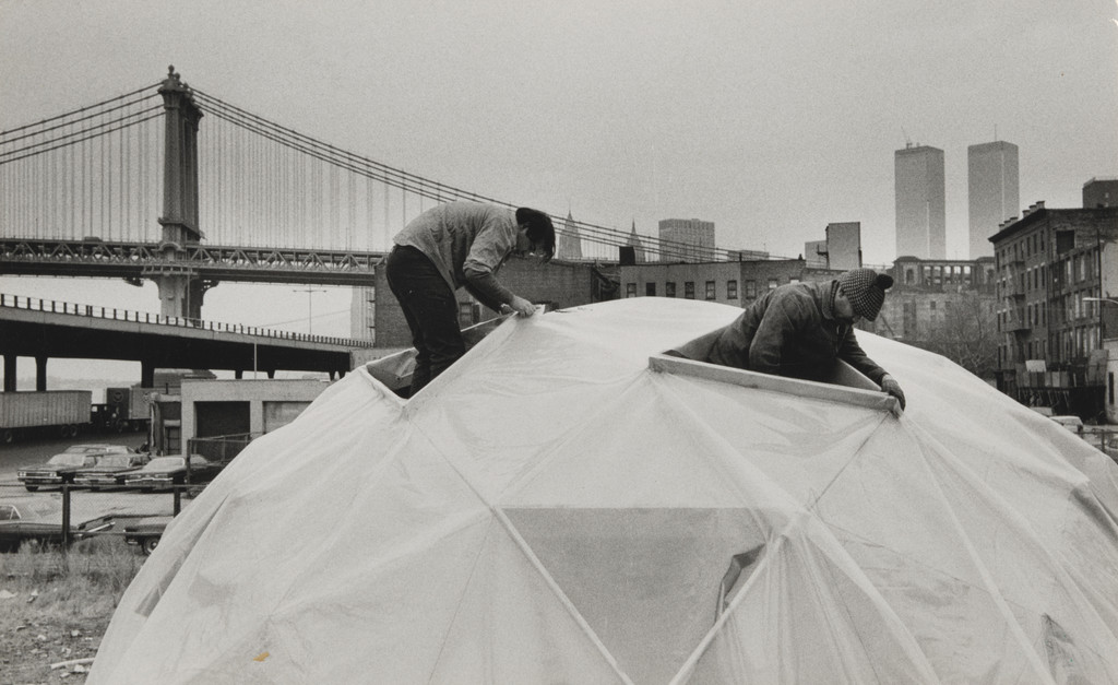 Photograph from the book CHARAS: The Improbable Dome Builders (1973)