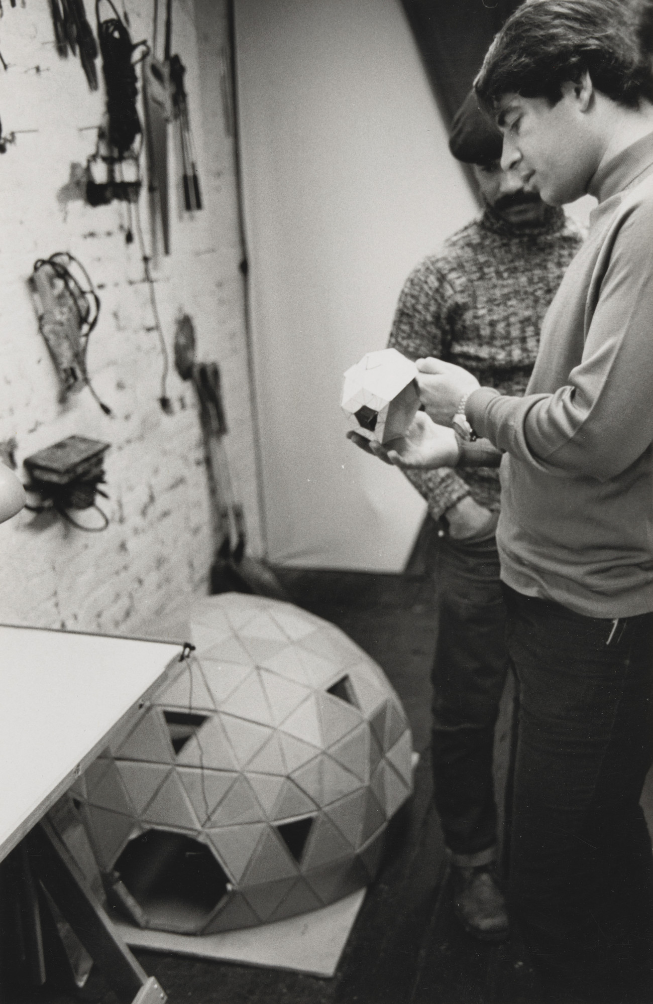 Syeus Mottel. Photograph from the book CHARAS: The Improbable Dome Builders (1973)