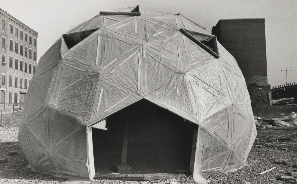 Photograph from the book CHARAS: The Improbable Dome Builders (1973)