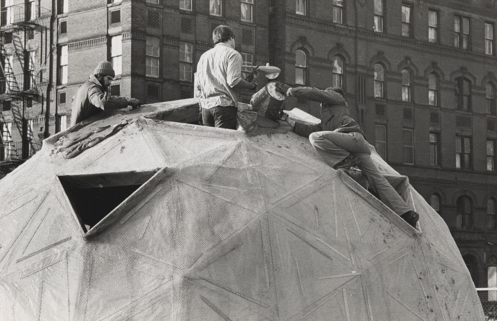 Photograph from the book CHARAS: The Improbable Dome Builders (1973)