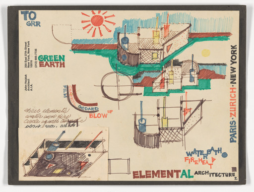 John Hejduk. Bernstein House Project, Mamaroneck, NY. 1968 | MoMA