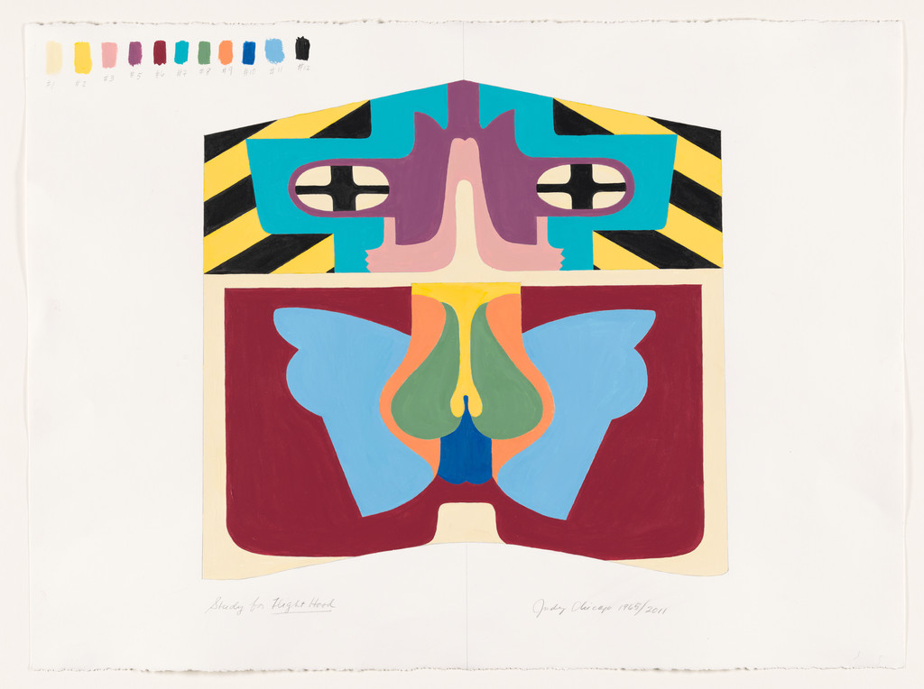 Study for Flight Hood, Judy Chicago, 1965/2011