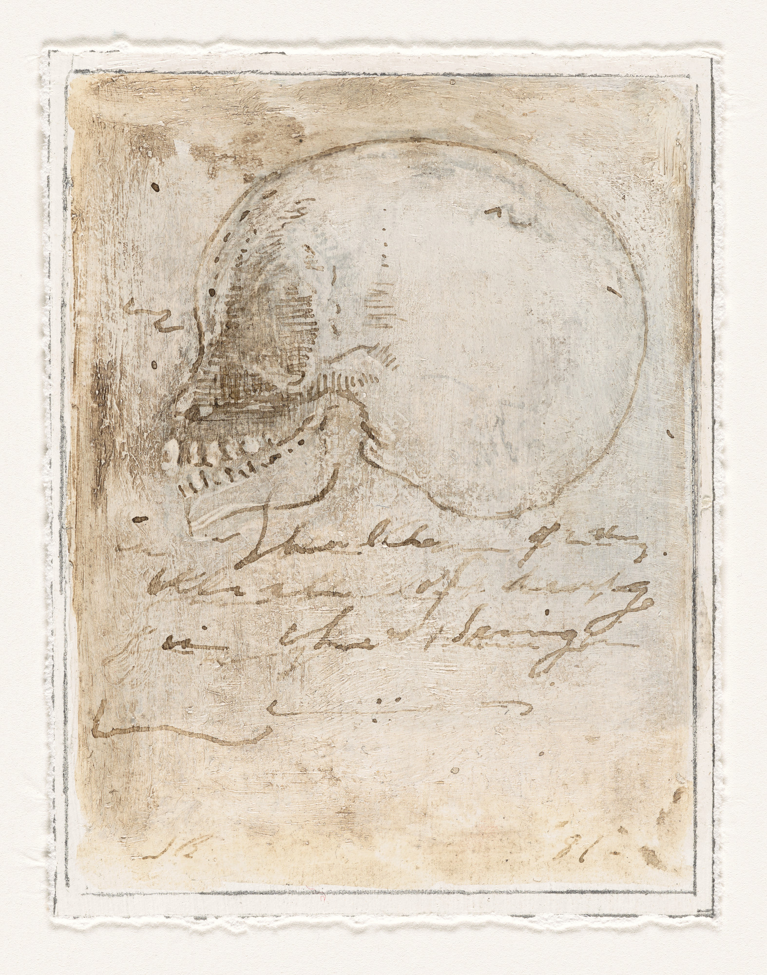 Jake Berthot. Untitled (skull)