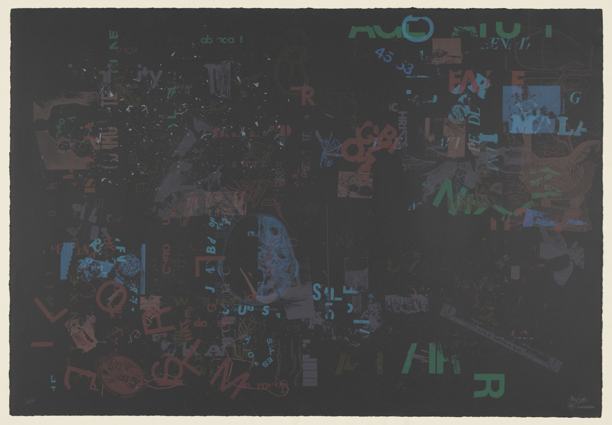 John Cage. Not Wanting to Say Anything about Marcel, Lithograph A