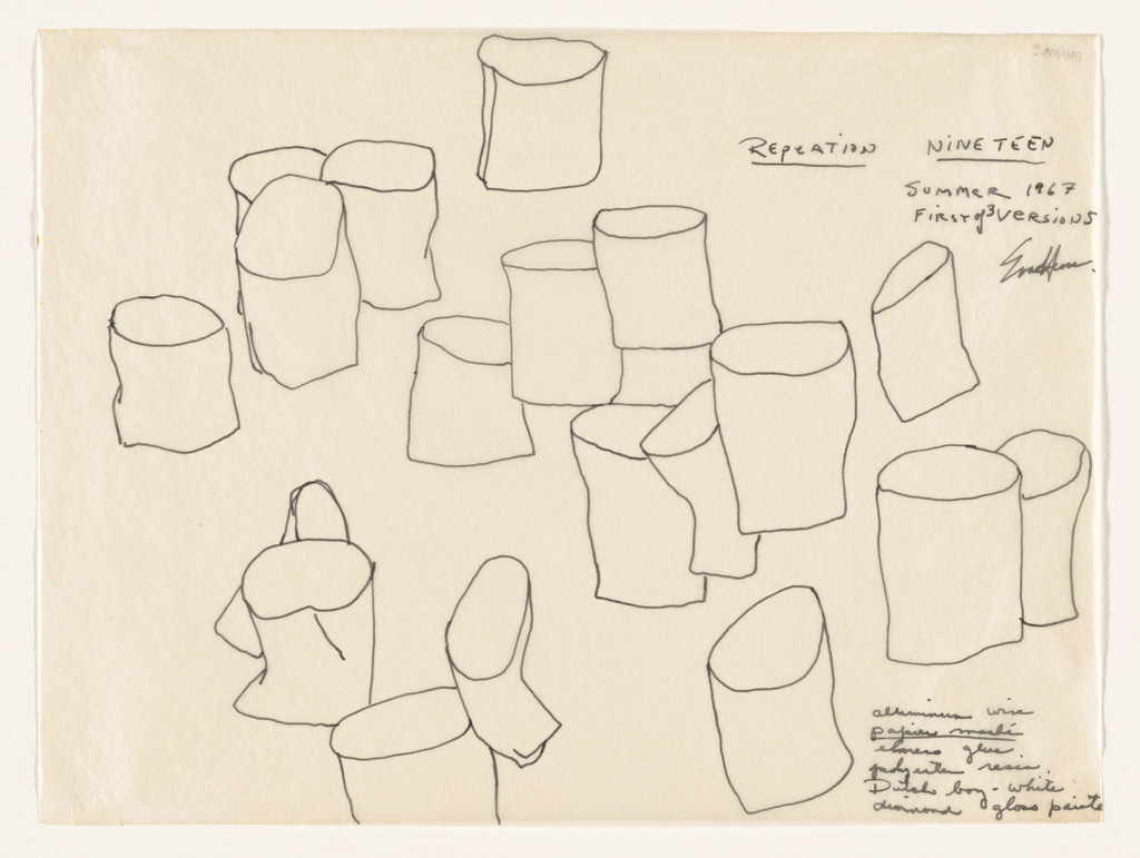 Repetition Nineteen, First of 3 versions, Eva Hesse, Summer 1967