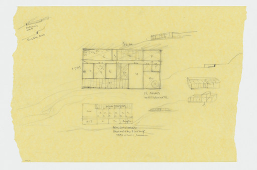 Seung H-Sang. Subaek-dang Residence, Namyangju, Korea (Preliminary plan sketch)