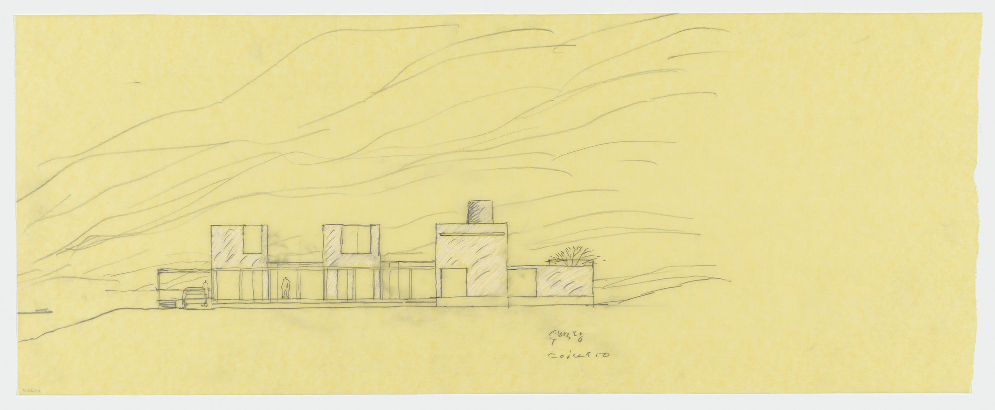 Iroje Architects & Planners, Seung H-Sang. Subaek-dang Residence, Namyangju, Korea (Plan sketch)
