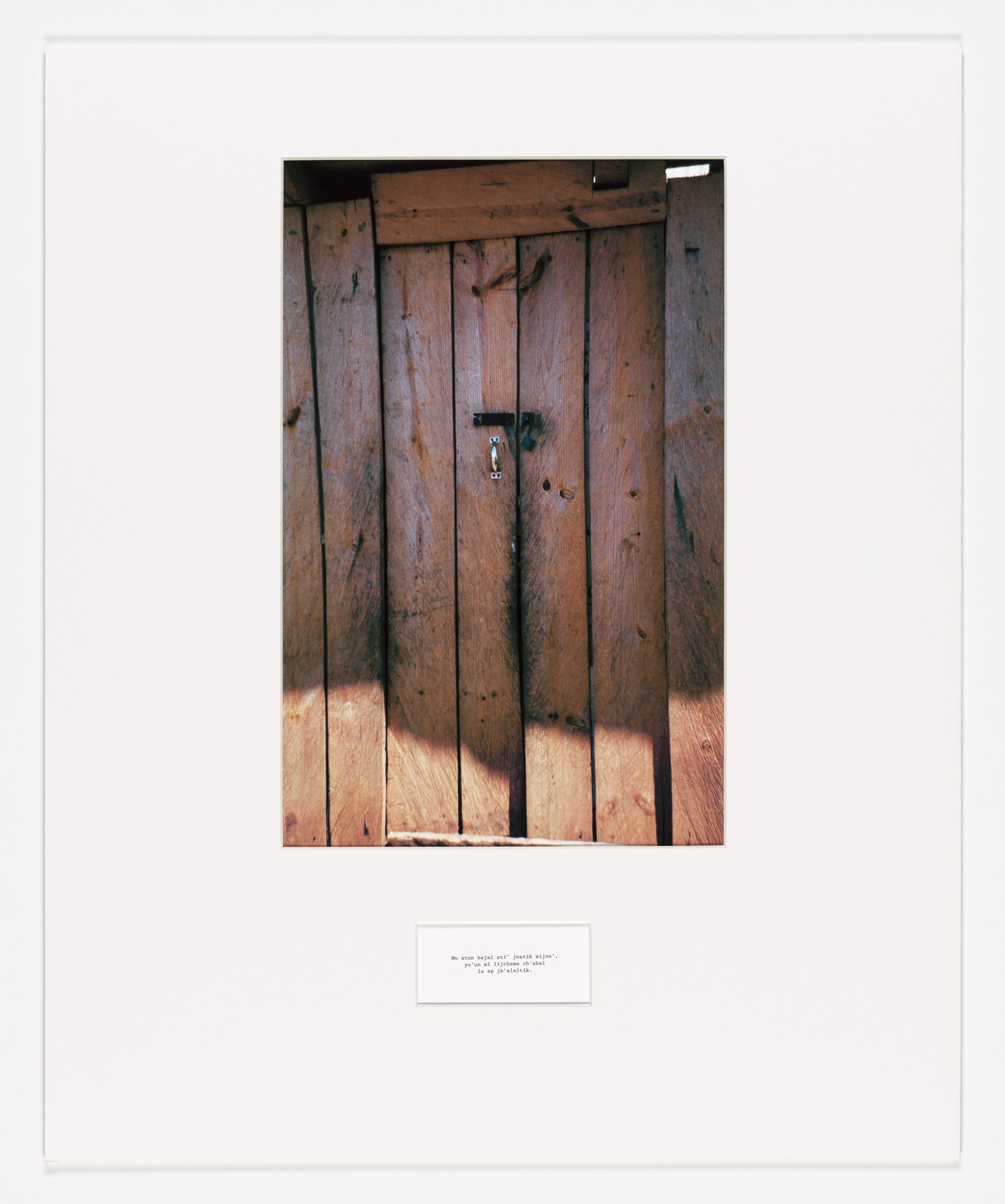 Maruch Sántiz Gómez. Puerta cerrada