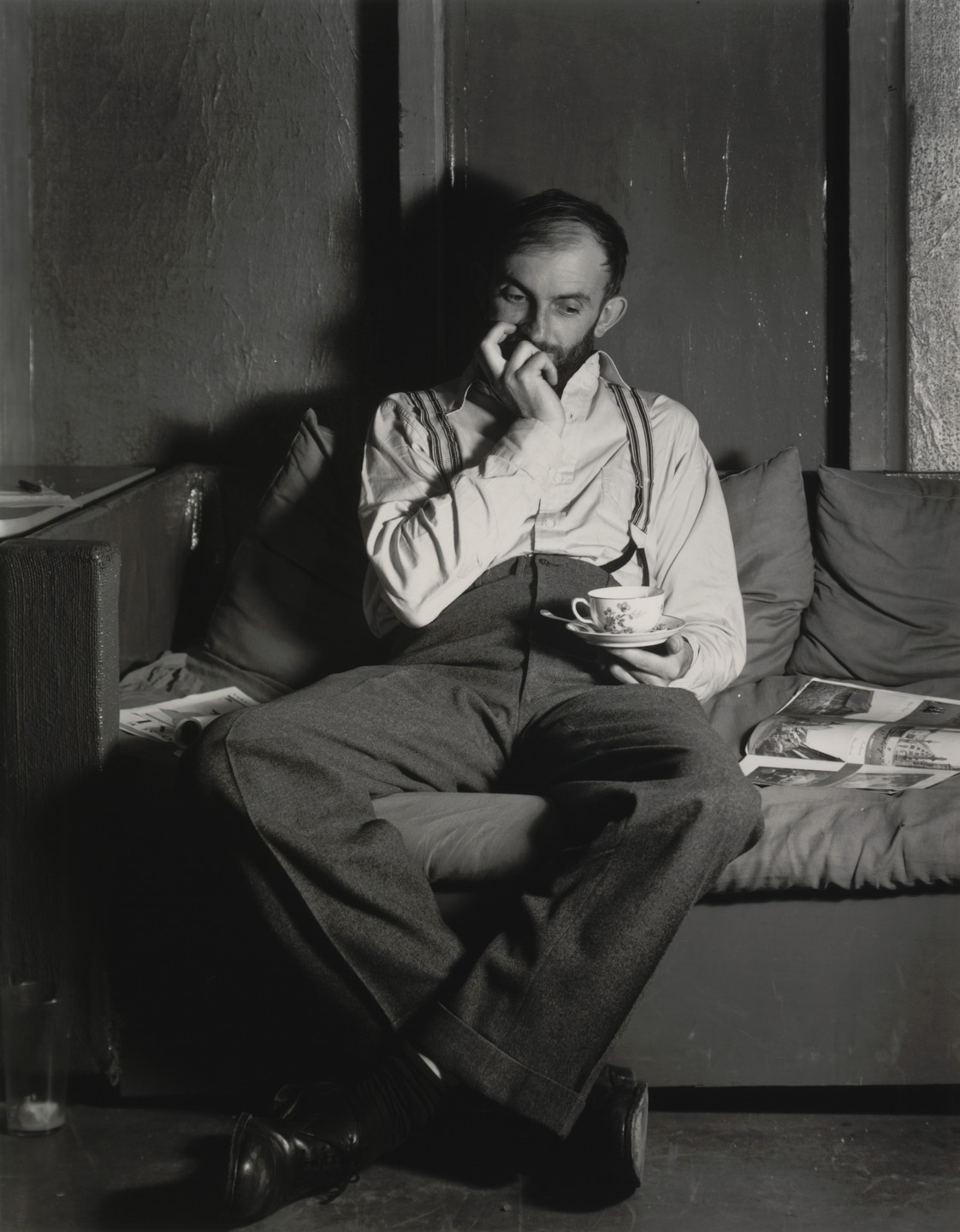 Willard Van Dyke. Ansel Adams at 683 Brockhurst. c. 1933