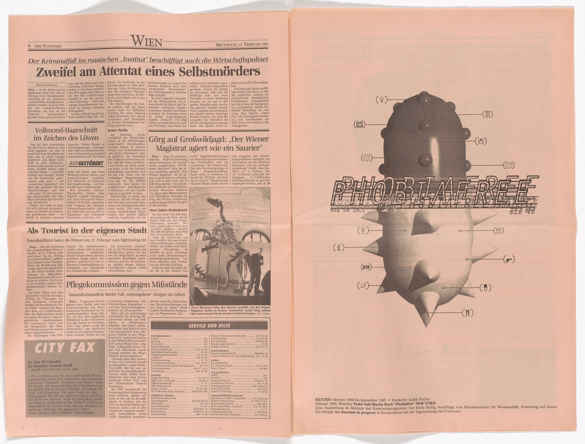 Violet Suk, Martin Koch. Phobiafree from the Museum in Progress project Return