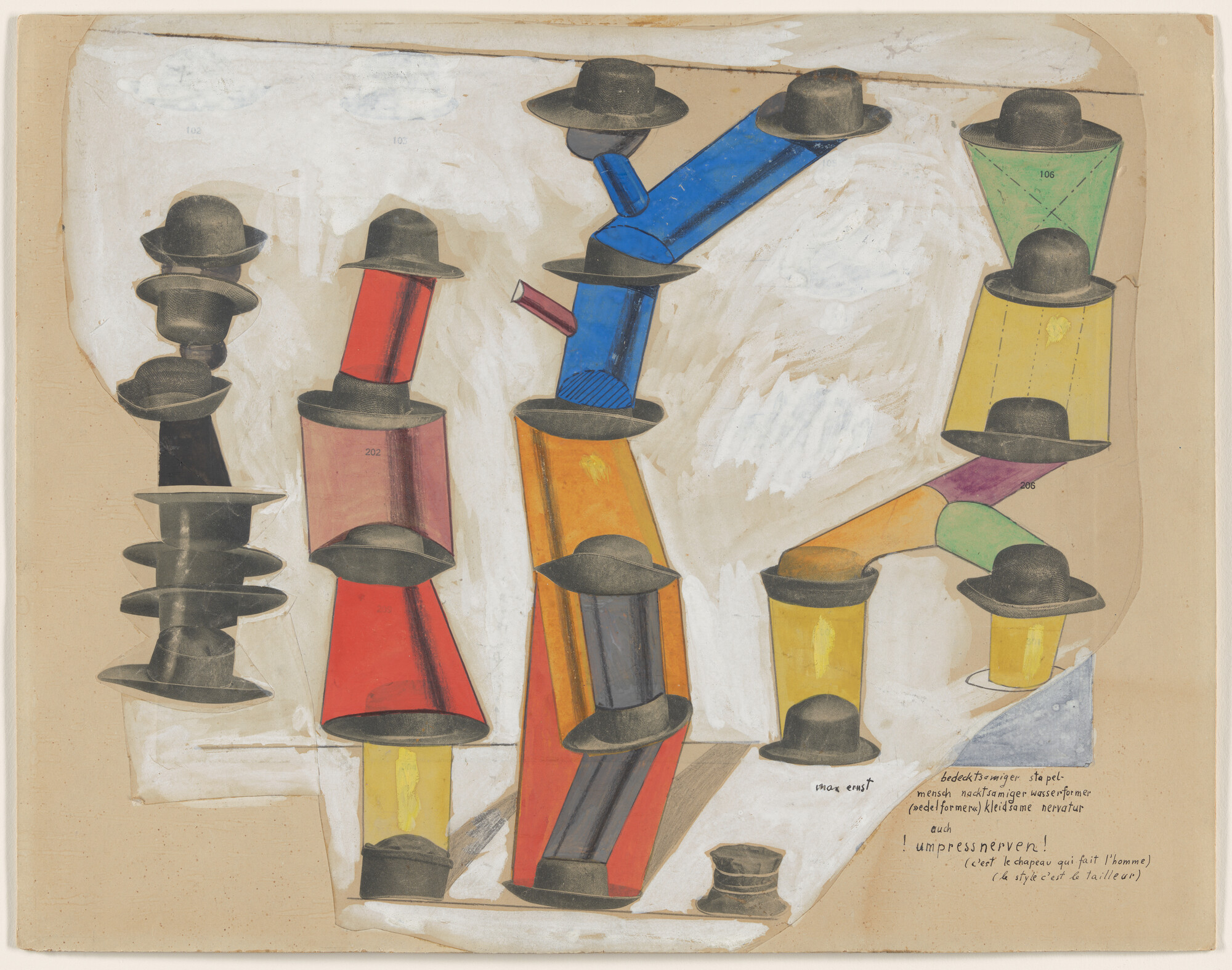 Max Ernst. The Hat Makes the Man ( C'est le chapeau qui fait l'homme )