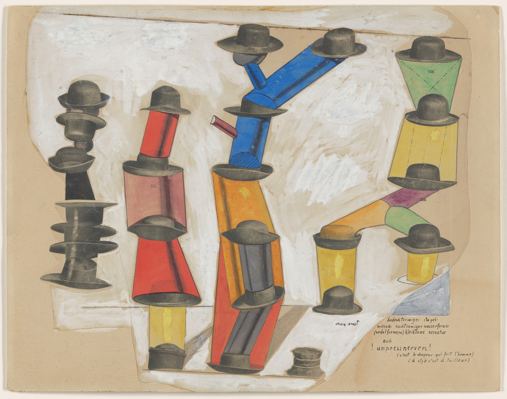 The Hat Makes the Man (C'est le chapeau qui fait l'homme), Max Ernst, 1920