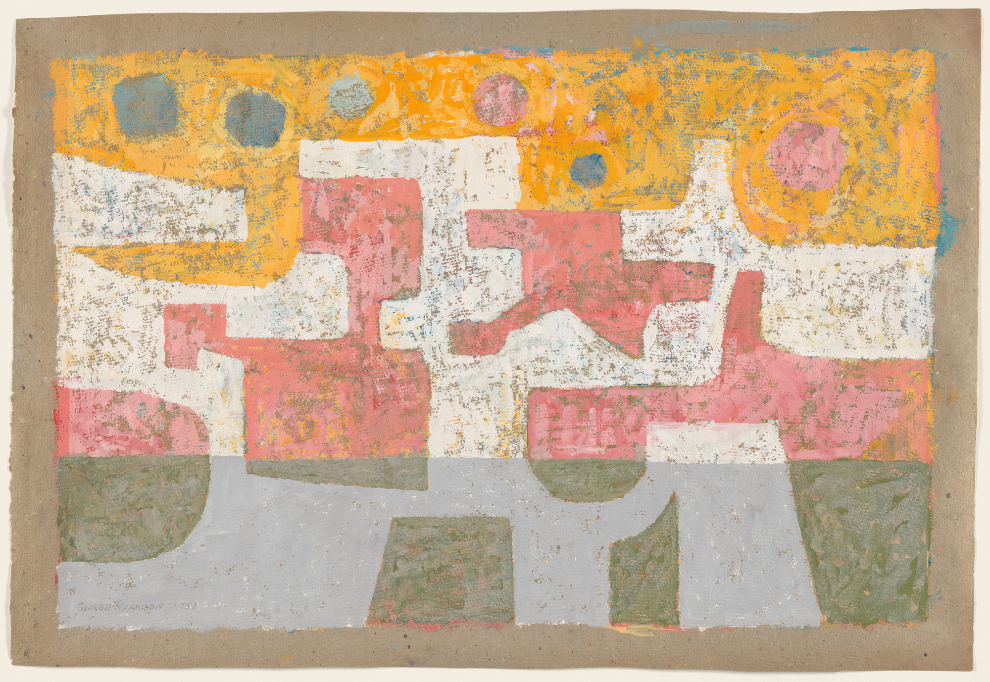 George Morrison. Structural Landscape with Moons