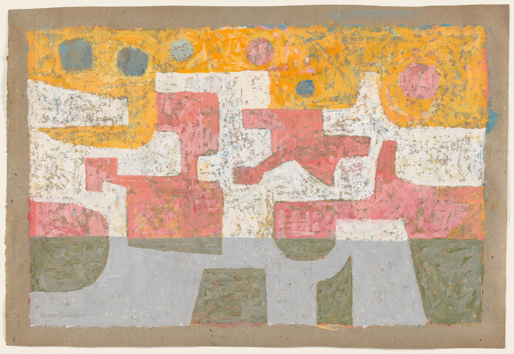 Structural Landscape with Moons, George Morrison, 1953