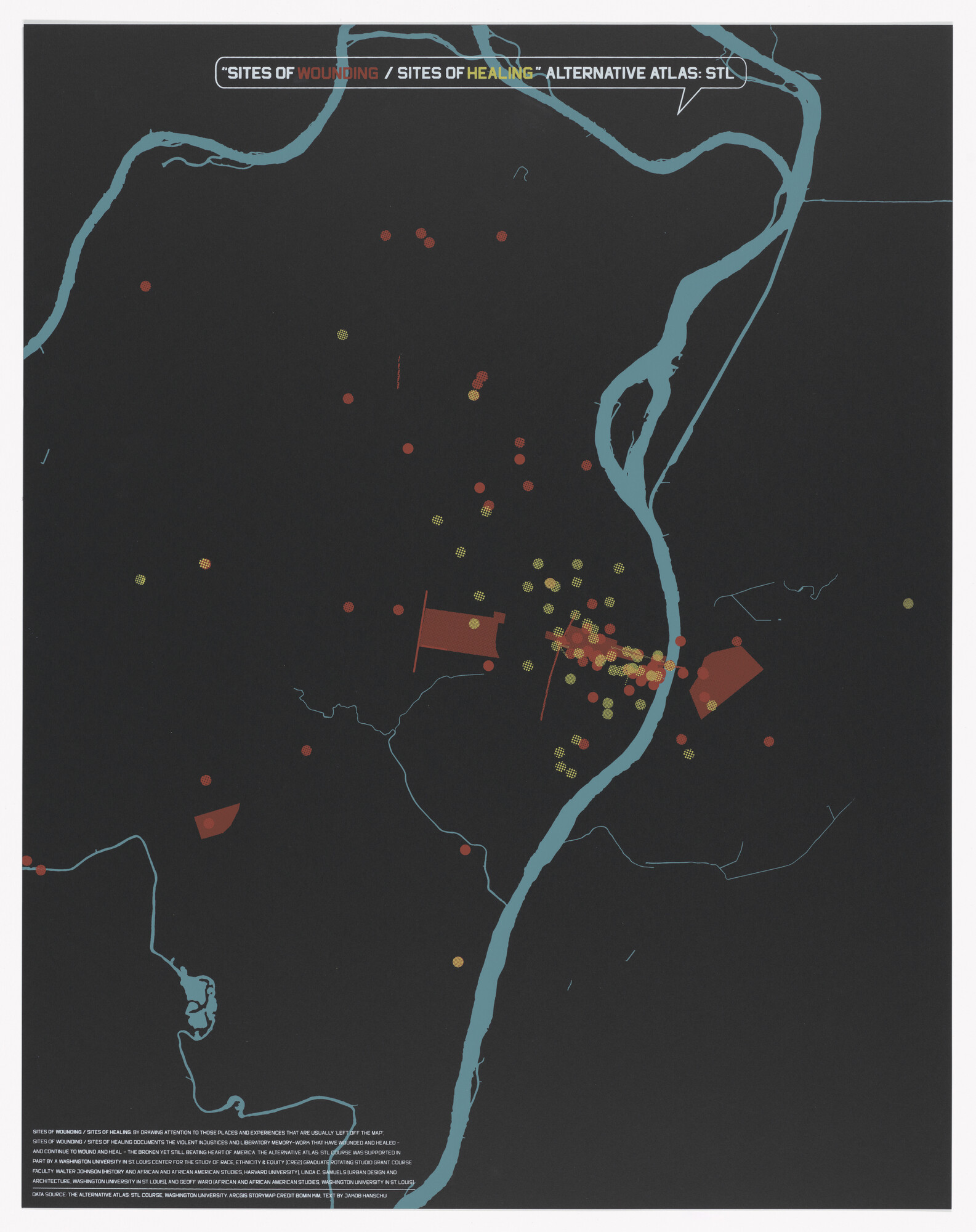 Shraddha Ramani, William Villalongo. “Sites of Wounding / Sites of Healing” Alternative Atlas: STL from Printing Black America: Du Bois’s Data Portraits in the 21st Century. Portfolio 3: Employment