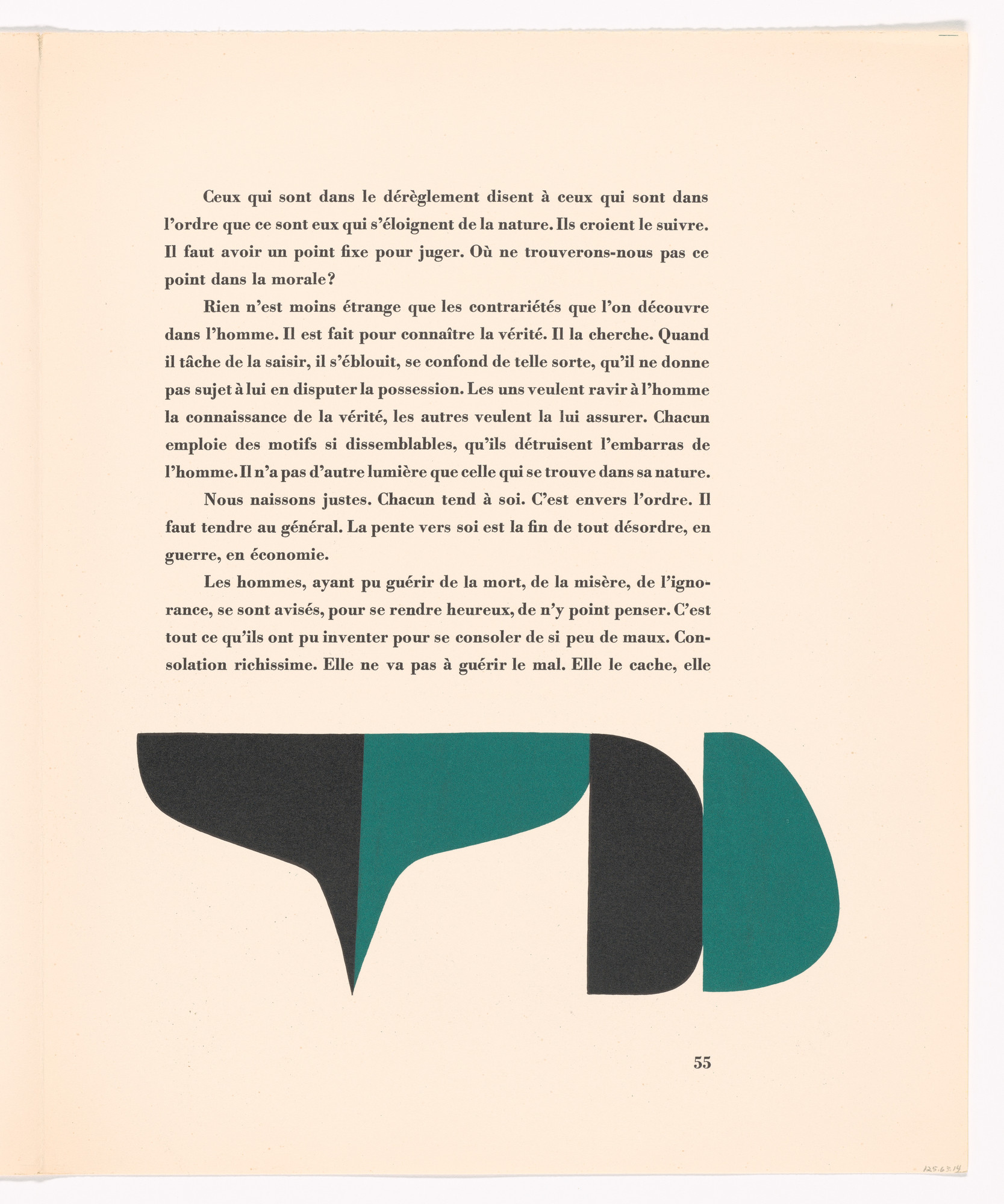Jean Dewasne. In-text plate (page 55) from Préface à un livre futur