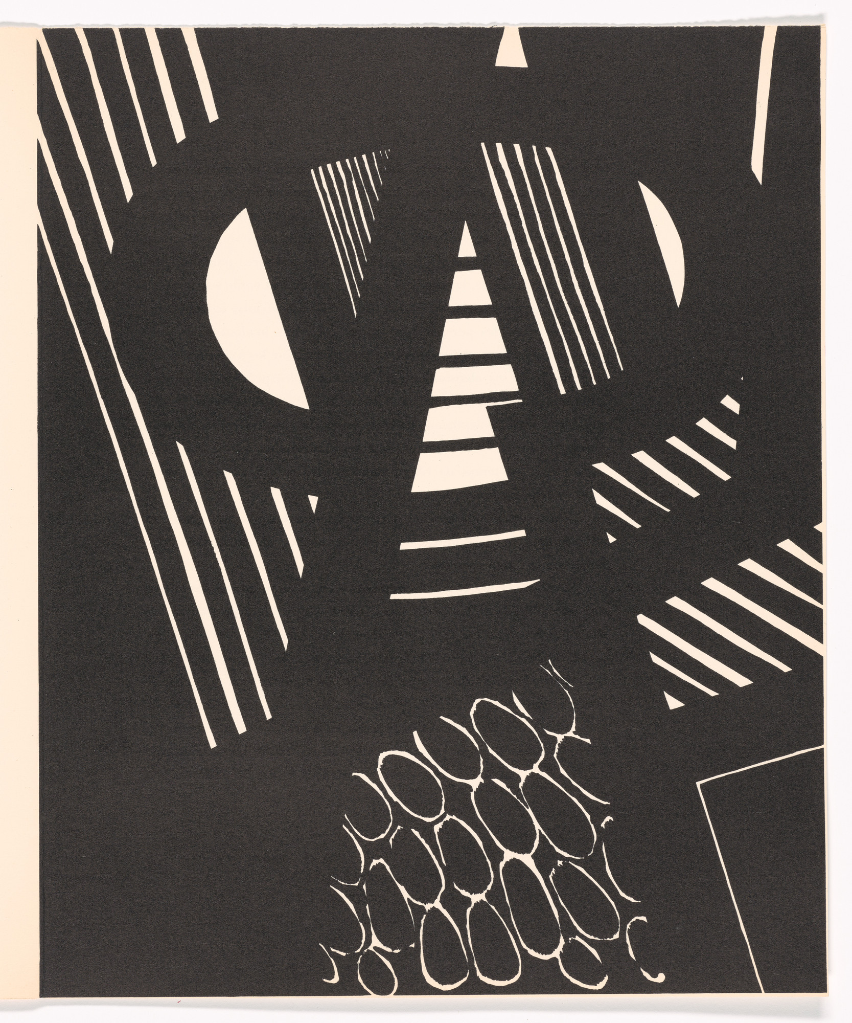 Jean Dewasne. Plate (page 15) from Préface à un livre futur