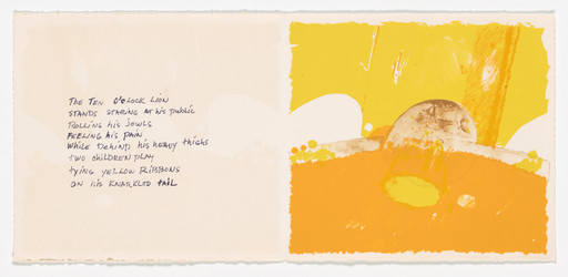 Kinji Akagawa. The Ten O'clock Lion (plate IV) from Pink Jelly