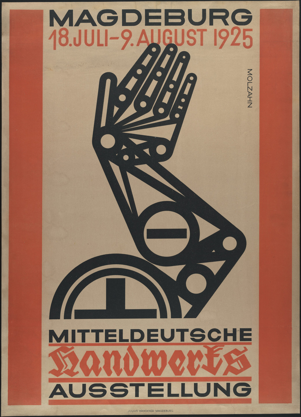 Johannes Molzahn. Magdeburg Handwerksausstellung. 1925