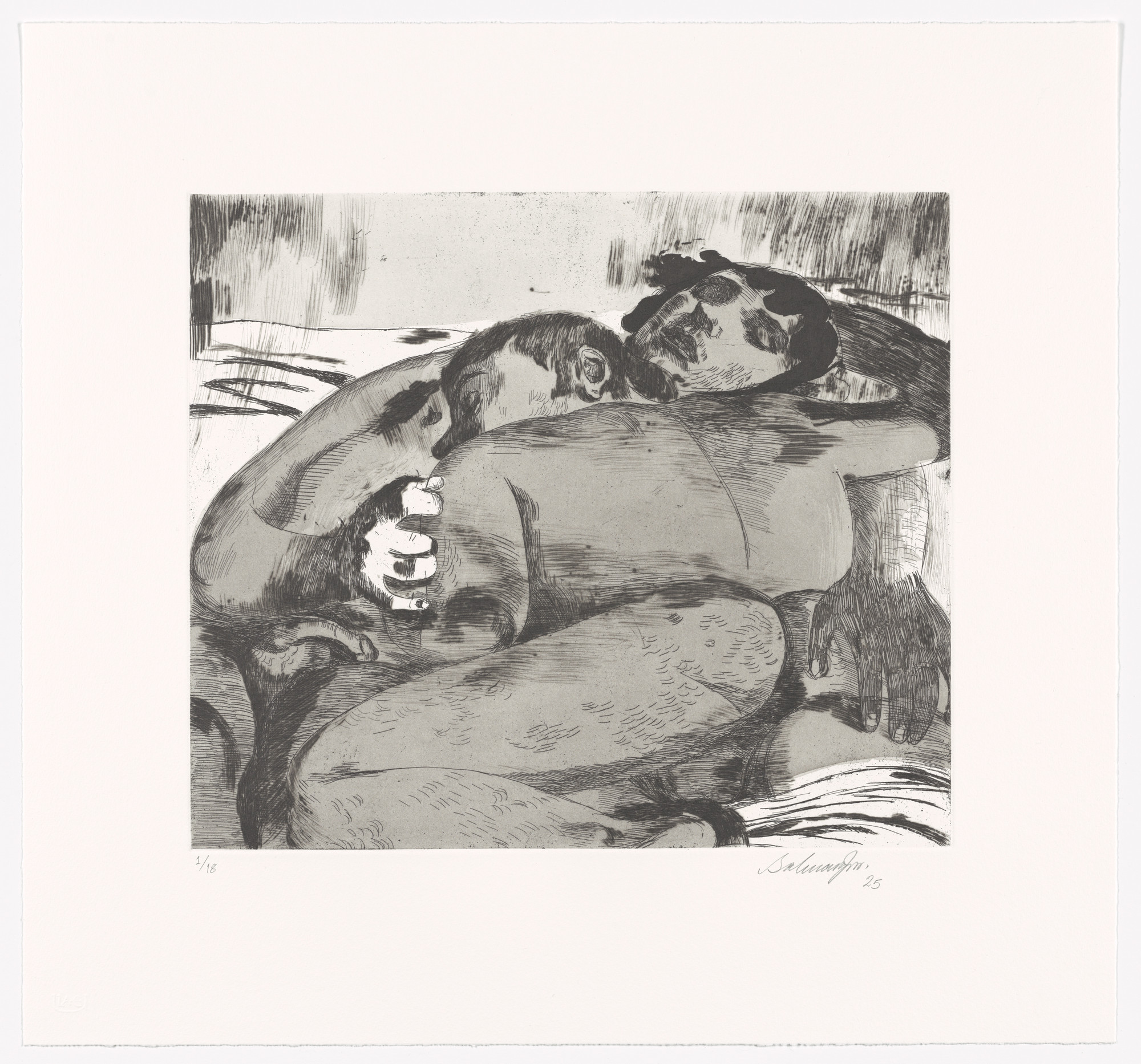 Salman Toor. The Cuddlers