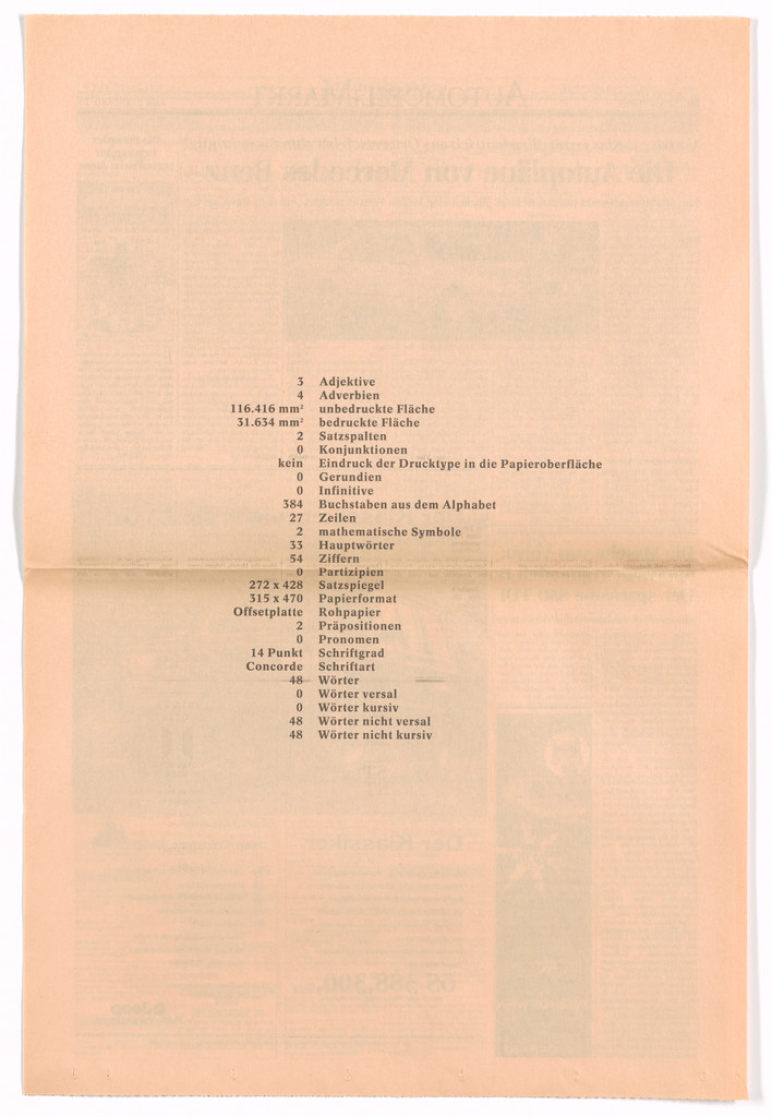 Untitled from the Museum in Progress project Interventions, Dan Graham, 1995
