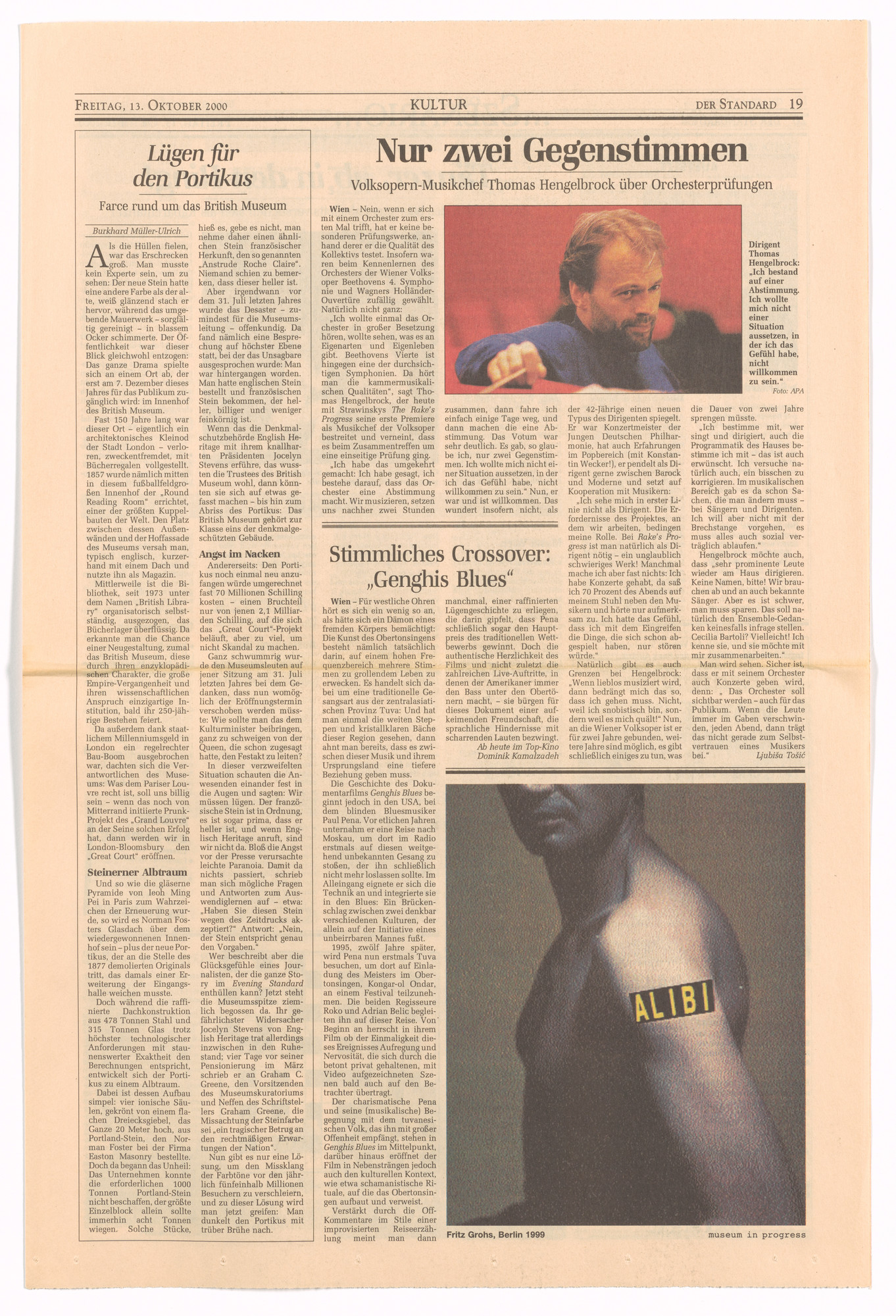 Fritz Grohs. Untitled from the Museum in Progress project Interventions
