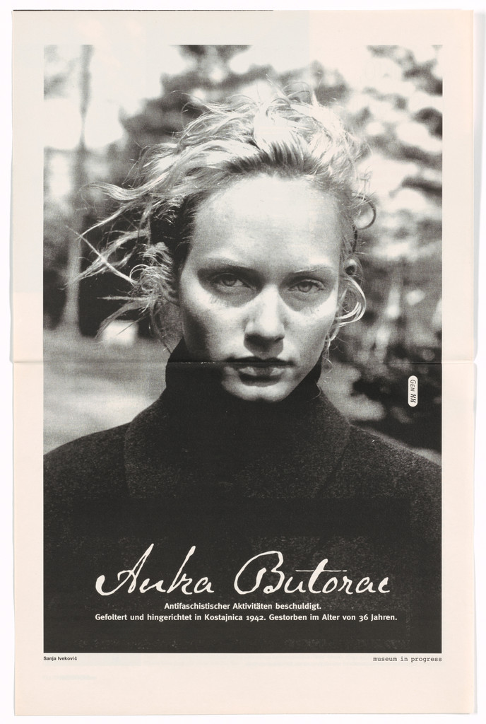 Untitled for the Museum in Progress project Interventions, Sanja Iveković, 2001