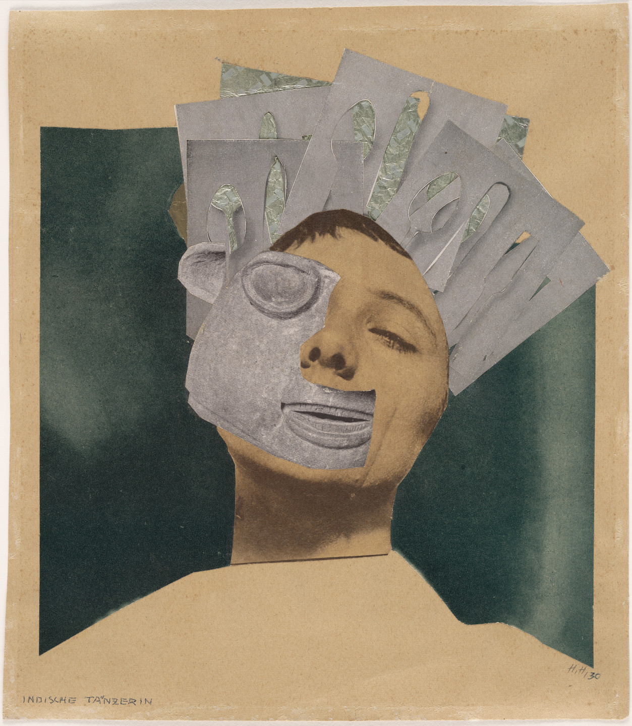 Hannah Höch. Indian Dancer: From an Ethnographic Museum (Indische Tänzerin: Aus einem ethnographischen Museum). 1930