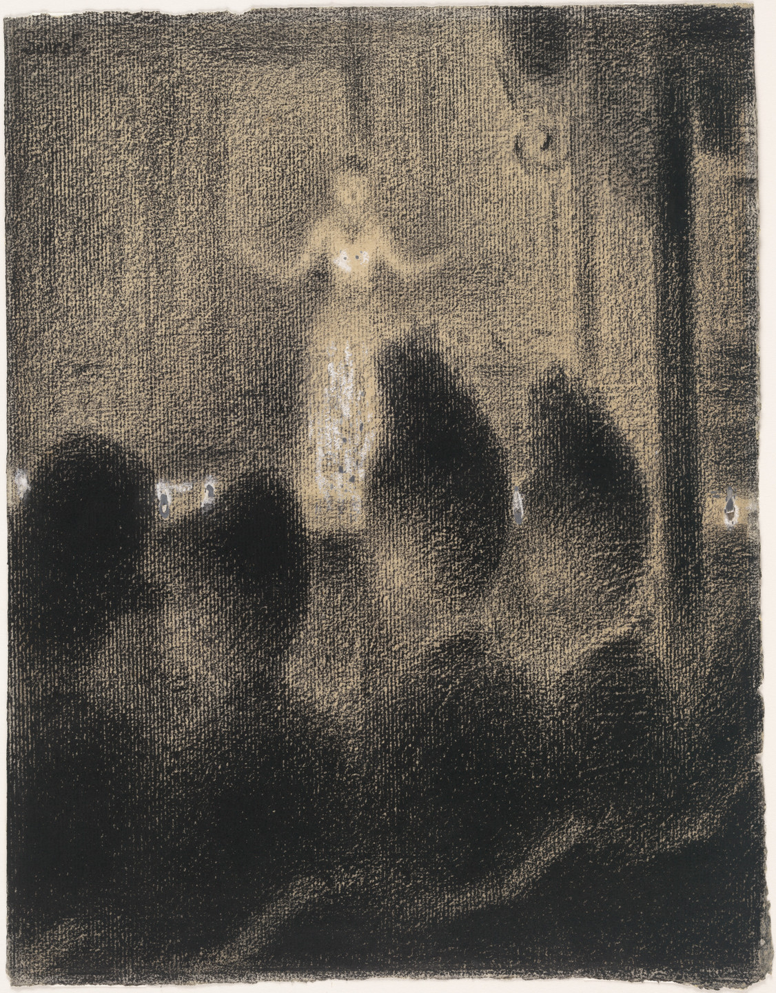Georges-Pierre Seurat. At the Concert Européen (Au Concert Européen). c. 1886–88