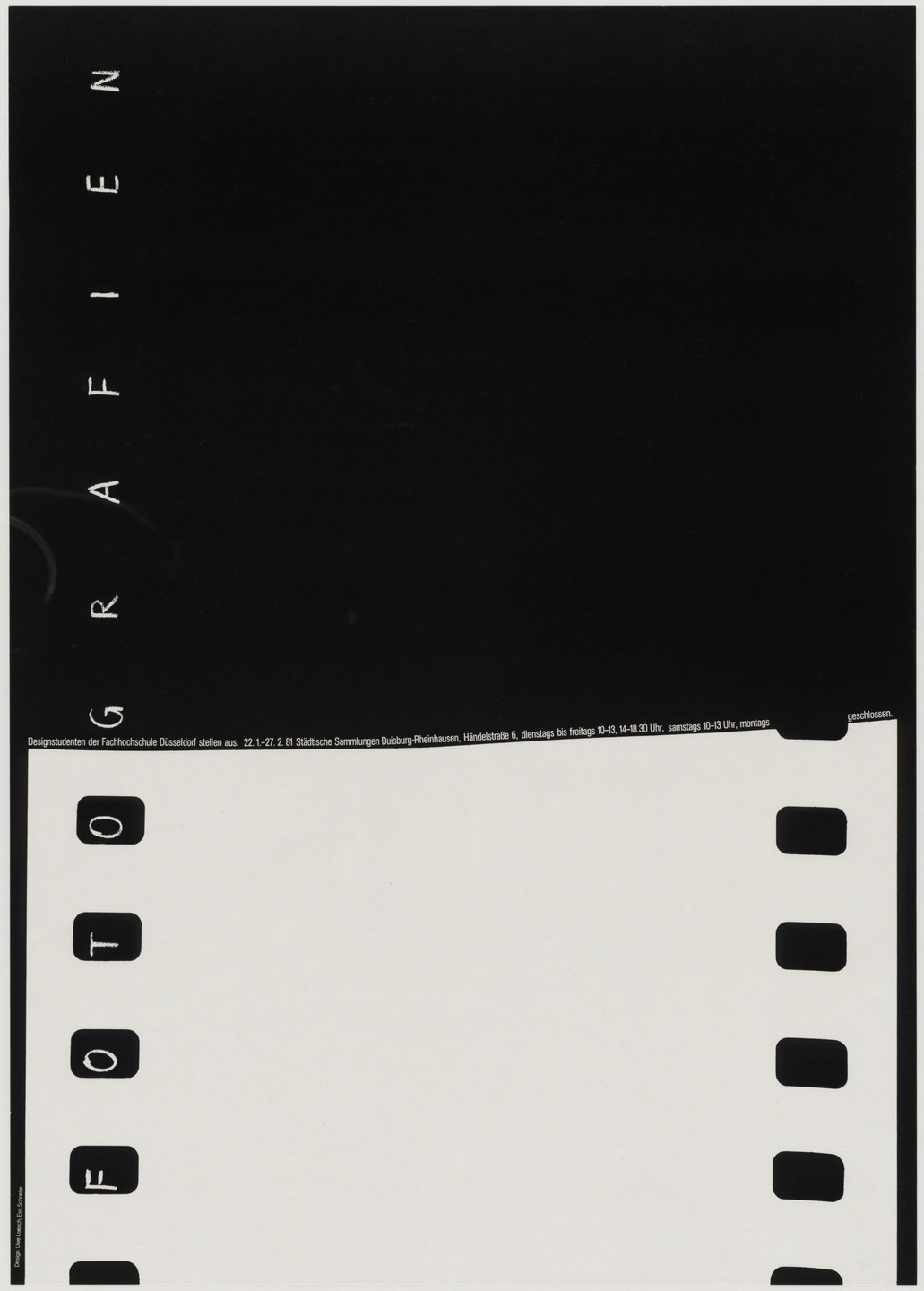 Uwe Loesch, Eva Schoeler. Fotografien (Photographs). 1981