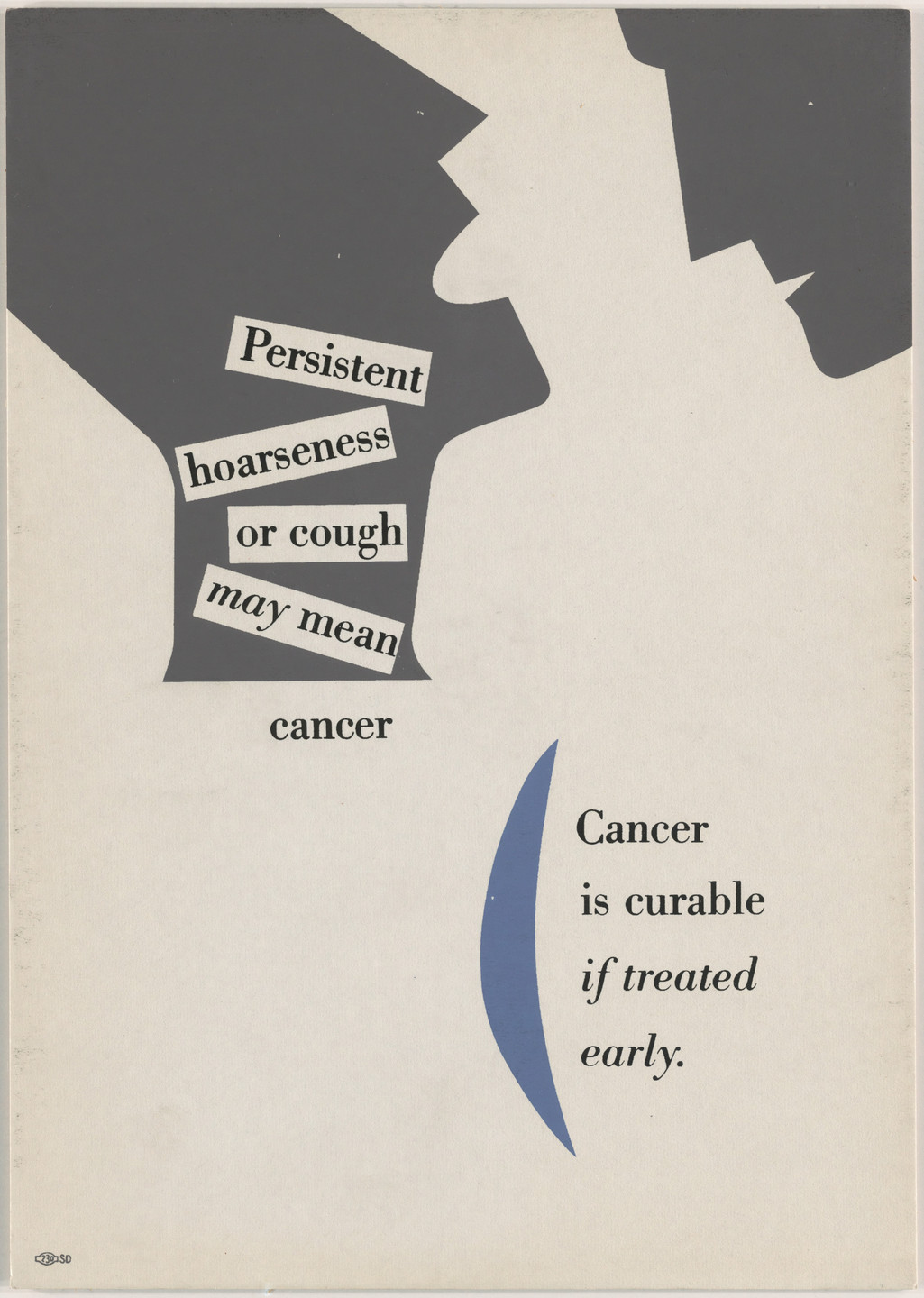 Leo Lionni. Cancer is Curable If Treated Early. 1950