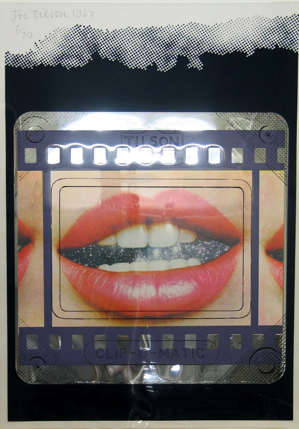 Joe Tilson. Diapositive, Clip-o-matic Lips. 1967
