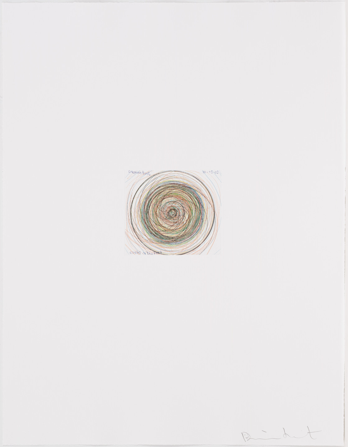 Damien Hirst. Circles in the Sand from In a Spin, the Action of the World on Things, Volume I. 2002