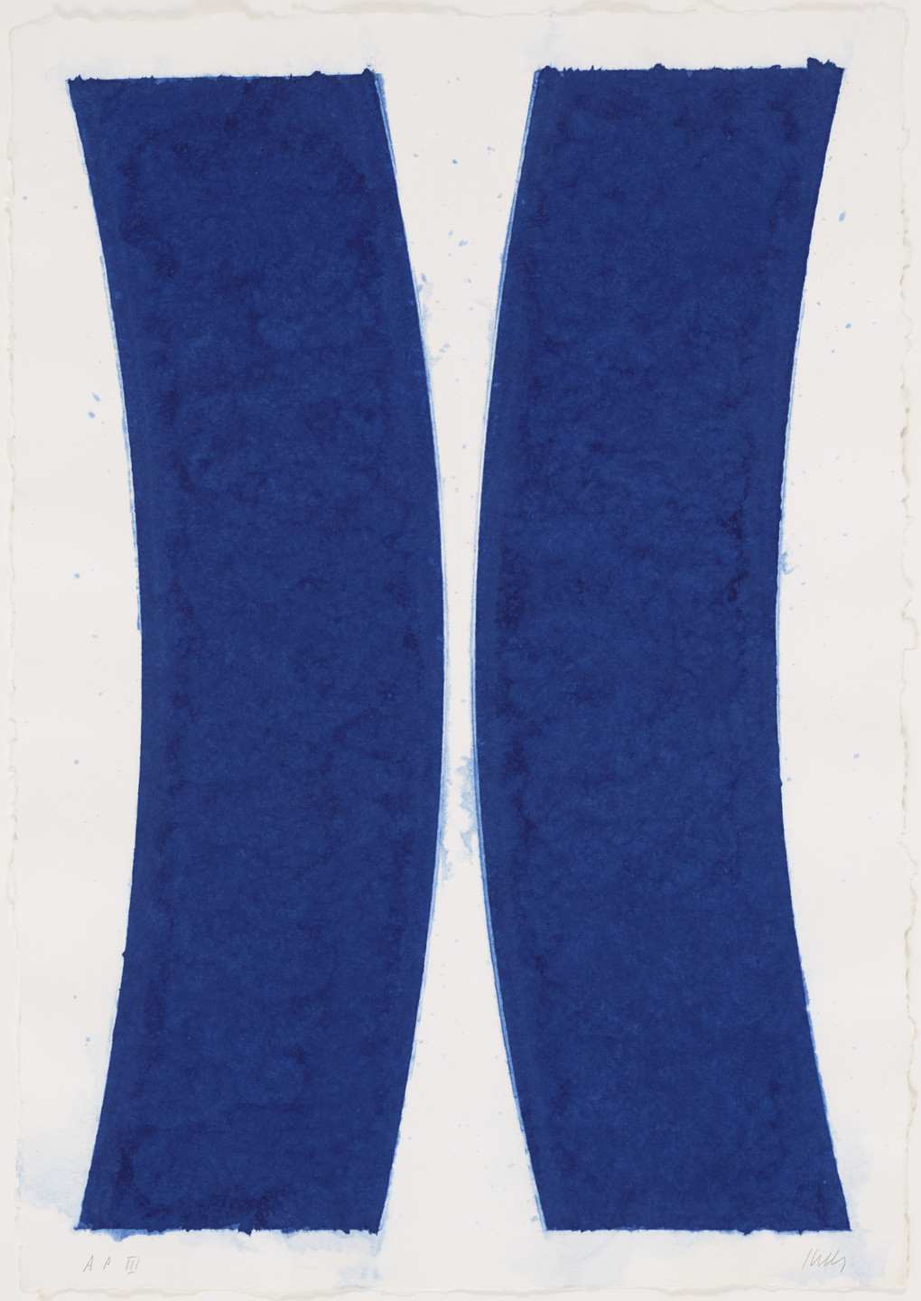 Ellsworth Kelly. Colored Paper Image V (Blue Curves). 1976