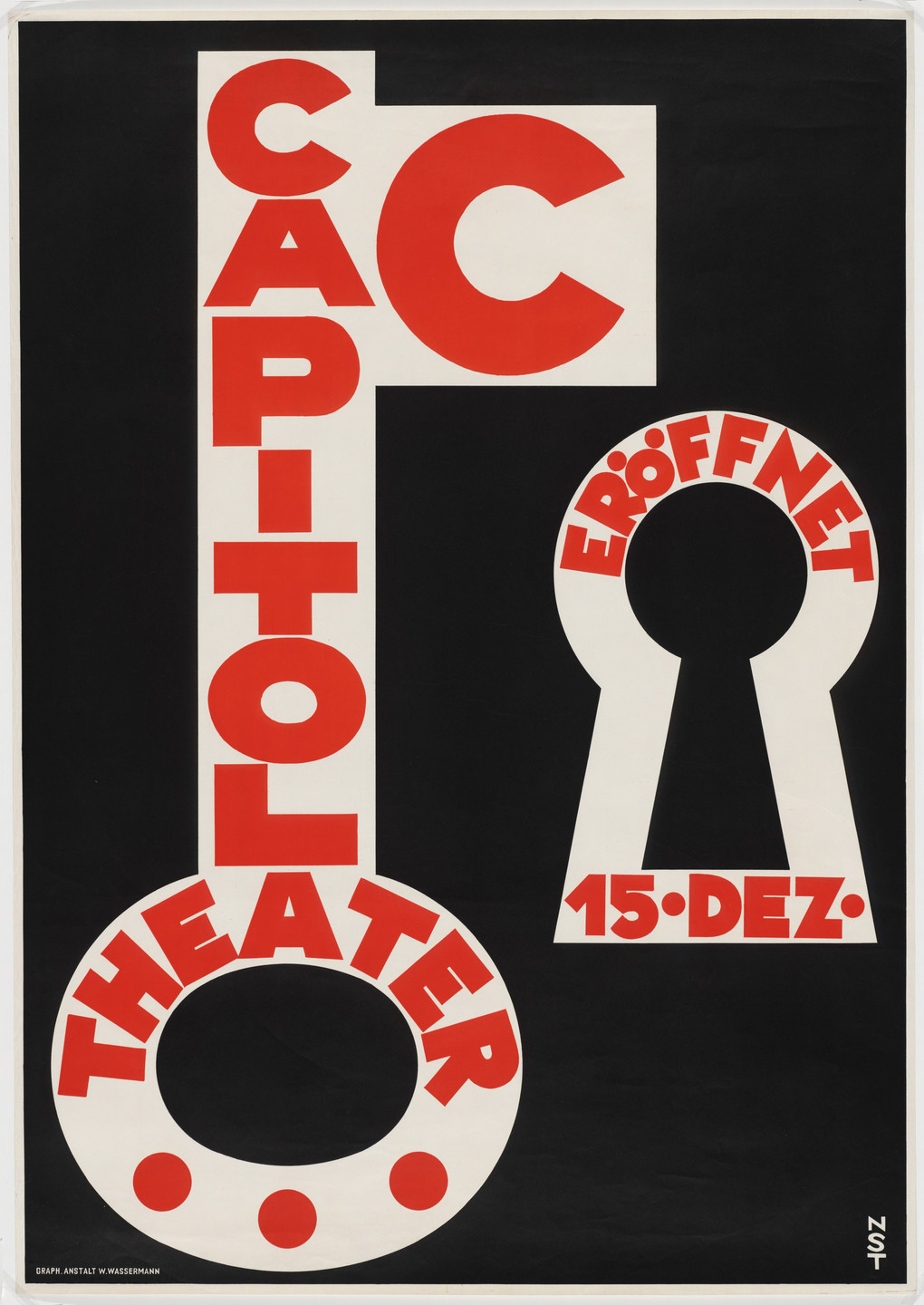 Niklaus Stoecklin. Capitol Theater C Eröffnet 15.Dez. 1928