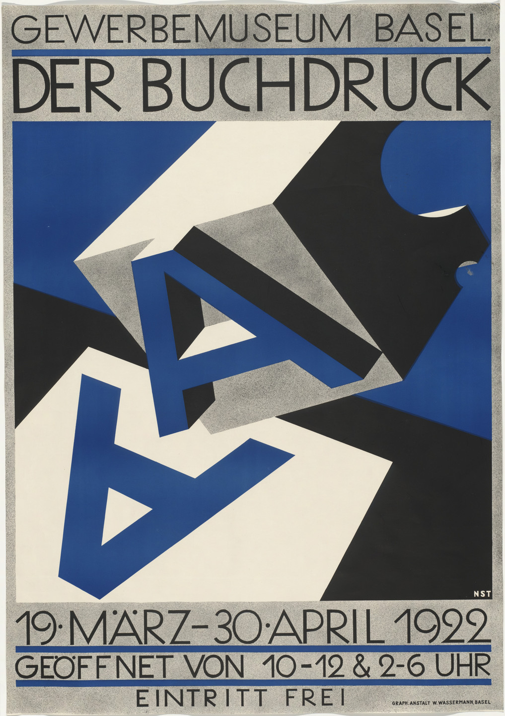 Niklaus Stoecklin. Der Buchdruck, Gewerbemuseum Basel. 1922